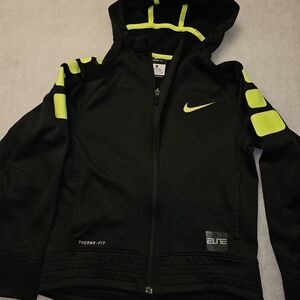 Nike Kids Black and Neon Yellow Jacket